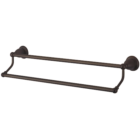 Kingston Brass Heritage 24" Dual Towel Bar, Oil Rubbed Bronze BA1753ORB